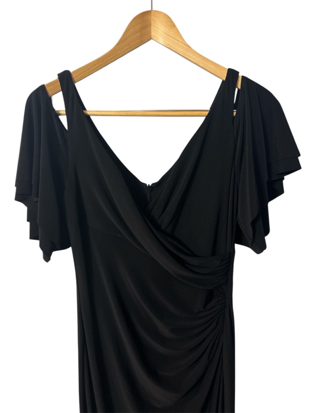 Lauren Ralph Lauren Womens Cold-Shoulder Jersey Gown - Picture 3 of 7